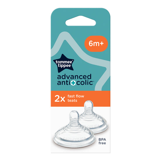Tommee Tippee Advanced Anti-Colic Teat Fast Flow 2Pk