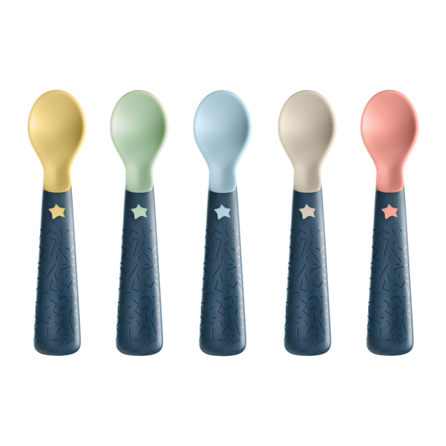 Tommee Tippee Easi Grip Self Feeding Spoons x5