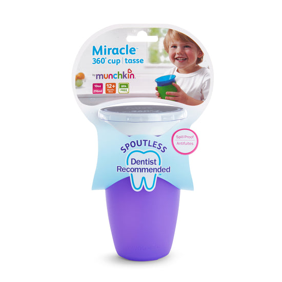 Munchkin Miracle Sippy Cup 10Oz - Purple at Baby City's Shop