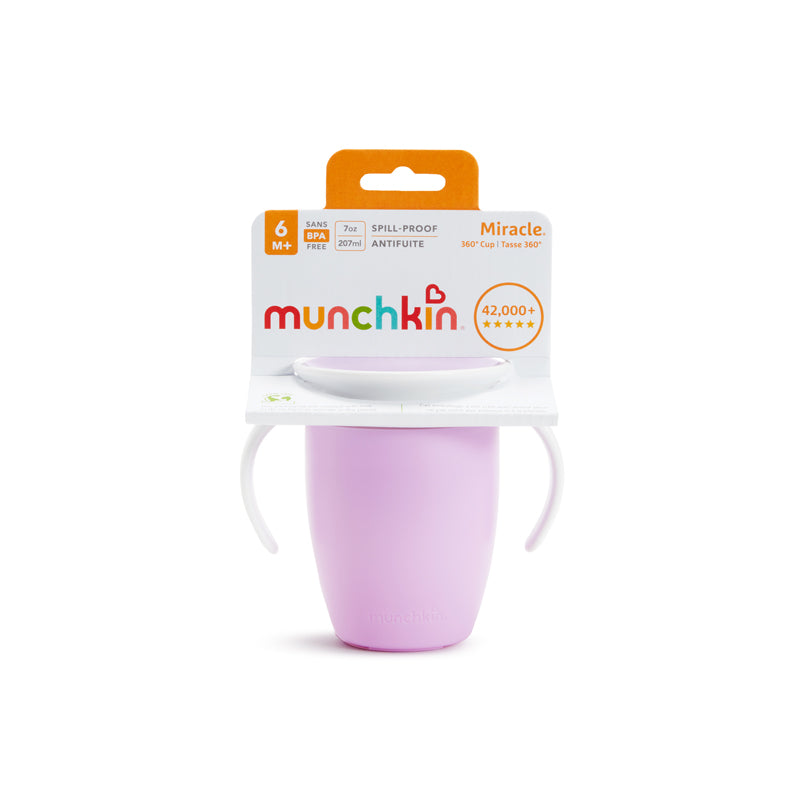 Munchkin Miracle Trainer Cup 7Oz - Purple l Available at Baby City