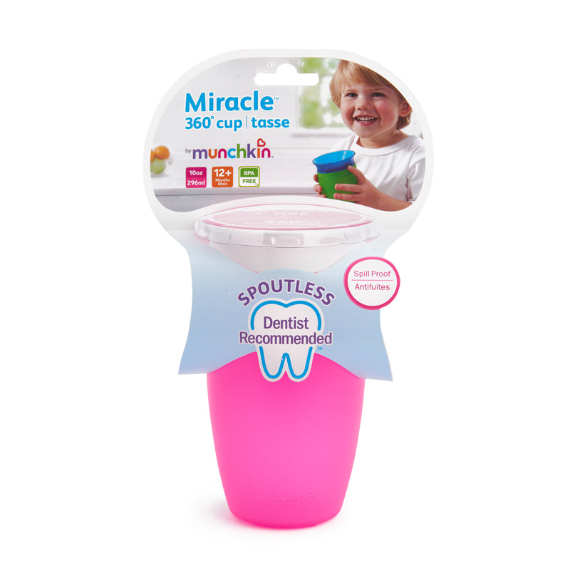 Munchkin Miracle Sippy Cup 10Oz - Pink l Available at Baby City