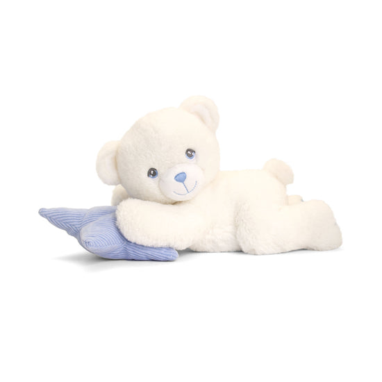 Keeleco Baby Bear on Pillow Sky 20cm