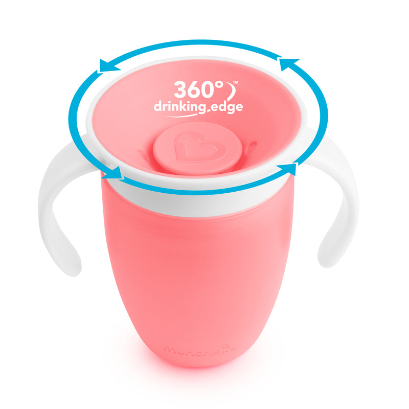 Munchkin Miracle Trainer Cup 7Oz - Pink l To Buy at Baby City