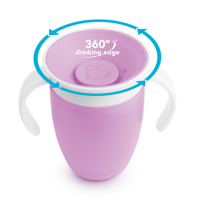 Munchkin Miracle Trainer Cup 7Oz - Purple l To Buy at Baby City