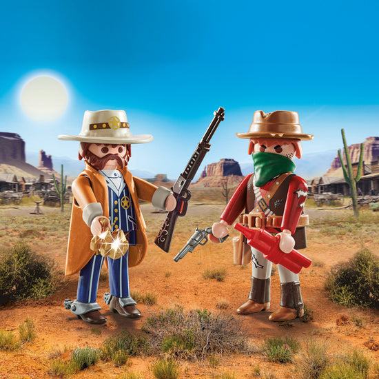 Playmobil Bandit And Sheriff Duopack l To Buy at Baby City