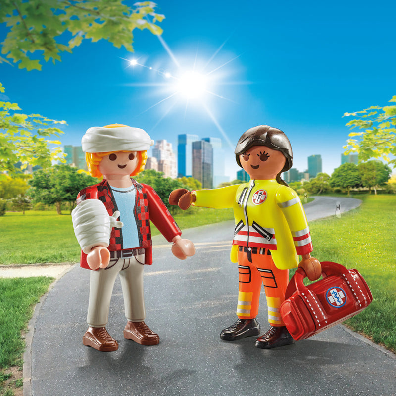 Playmobil Medic With Injured Person Duopack l To Buy at Baby City