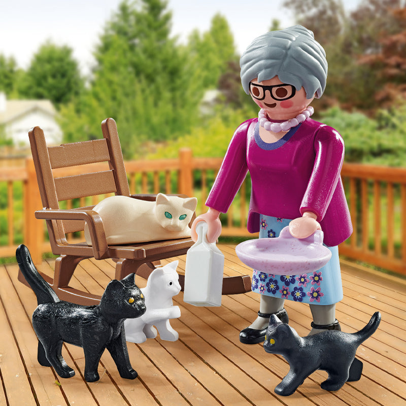 Playmobil Special Plus - Grandma With Cats l To Buy at Baby City