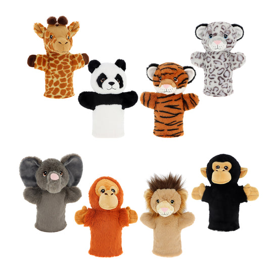 Keel Toys Keeleco Wild Hand Puppets 27cm 8 Asstd at Baby City