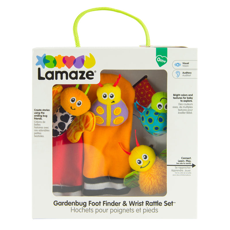 Lamaze Gardenbug Wrist Rattle Footfinder Set