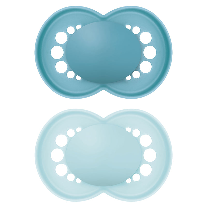 MAM Original Soother Blue 16m+ 2Pk at Baby City
