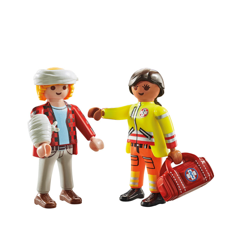 Playmobil Medic With Injured Person Duopack at Baby City