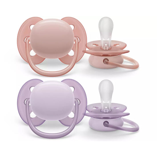 Philips Avent Ultra Soft Soother Girl 0-6m 2Pk
