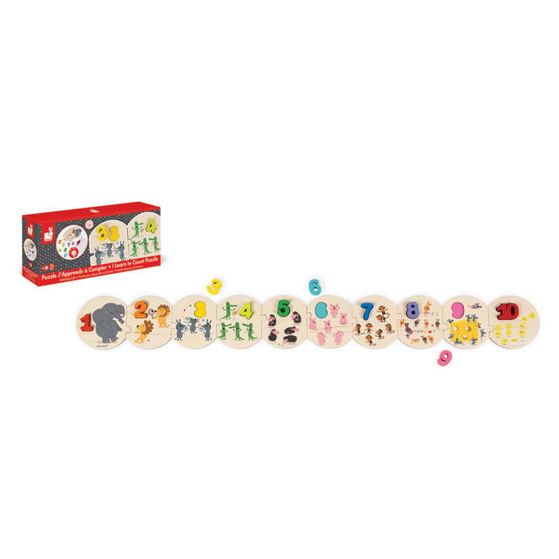 Janod I Learn To Count Puzzle l Baby City UK Retailer