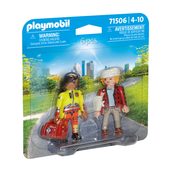 Playmobil Medic With Injured Person Duopack l Baby City UK Retailer