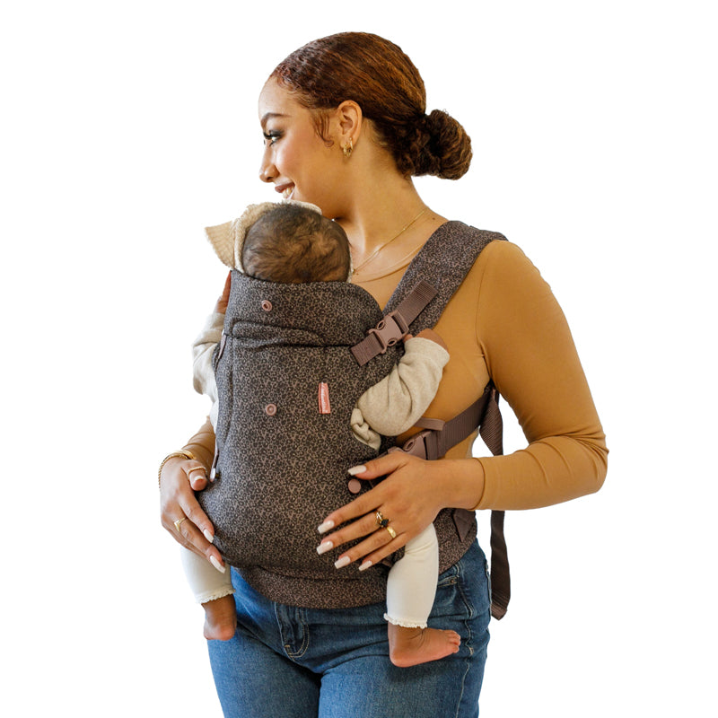 Infantino Flip Advanced 4-in-1 Convertible Baby Carrier Leopard Print l Available at Baby City
