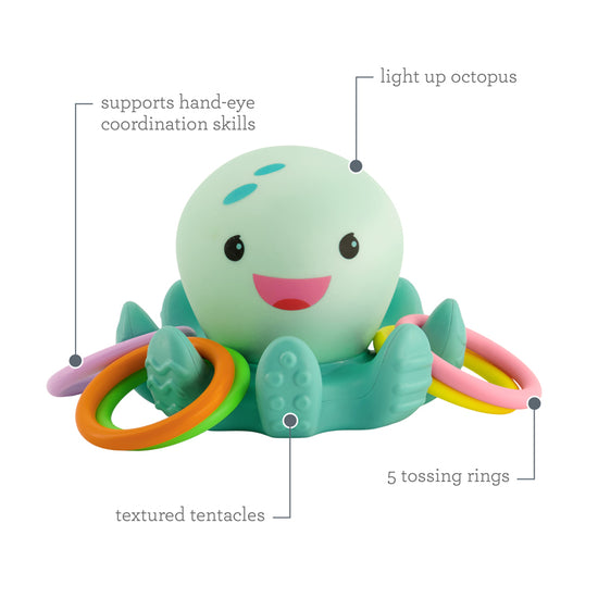 Infantino Light Up Octopus Ring Catcher l Baby City UK Stockist