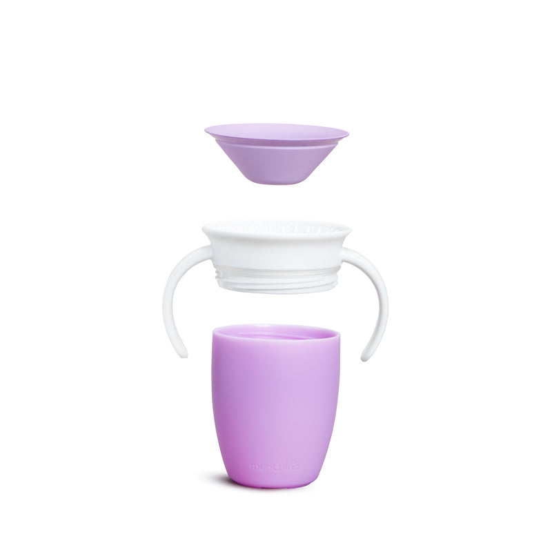 Munchkin Miracle Trainer Cup 7Oz - Purple l Baby City UK Stockist