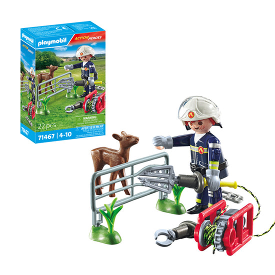 Playmobil Action Heroes: Firefighting Mission: Animal Rescue l Baby City UK Stockist