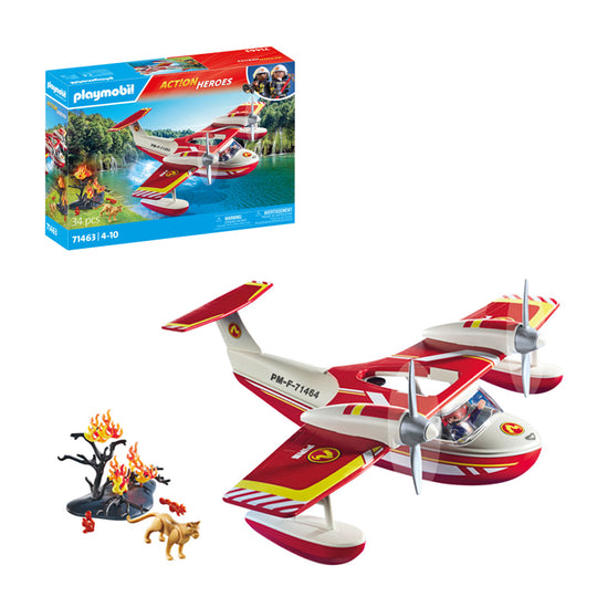 Playmobil Action Heroes: Firefighting Seaplane With Extinguishing Function l Baby City UK Stockist