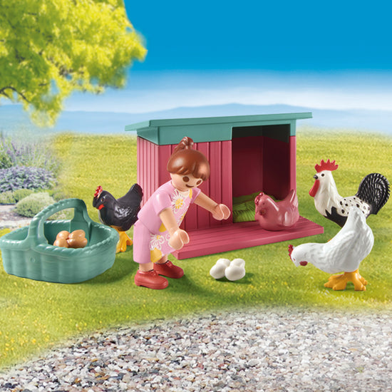 Playmobil My Life: Chicken Farm Garden l Baby City UK Stockist