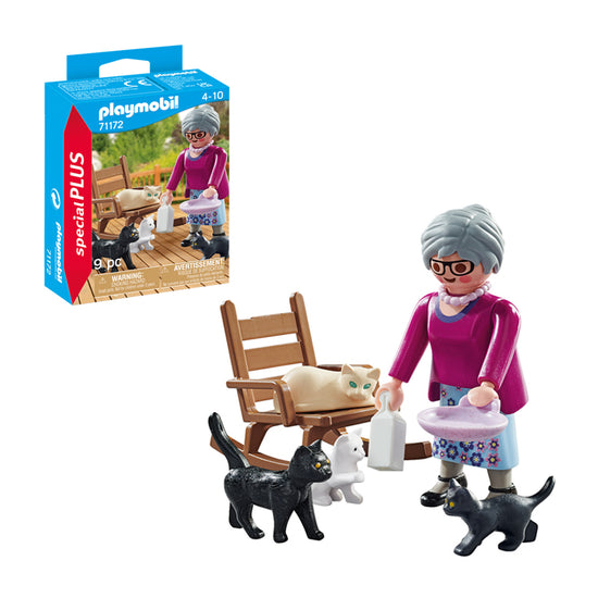 Playmobil Special Plus - Grandma With Cats l Baby City UK Stockist