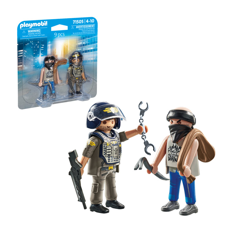 Playmobil Tactical Police With Thief Duopack l Baby City UK Stockist