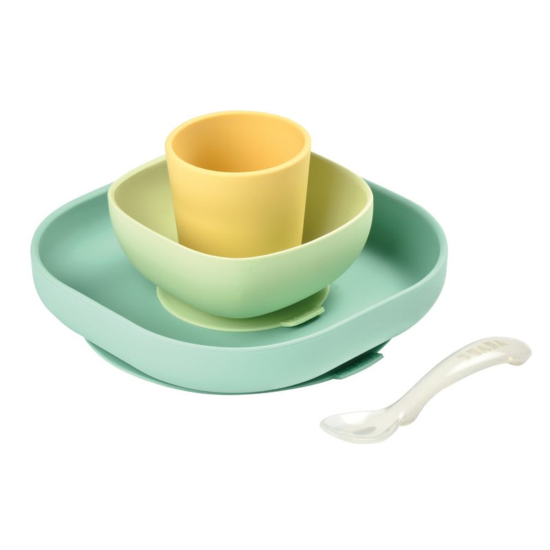 Béaba Silicone Meal 4pcs Set Natural at Baby City