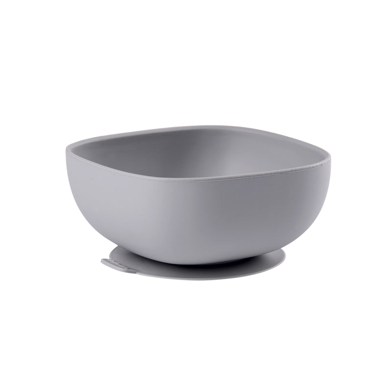 Béaba Silicone Suction Bowl Mineral Grey at Baby City