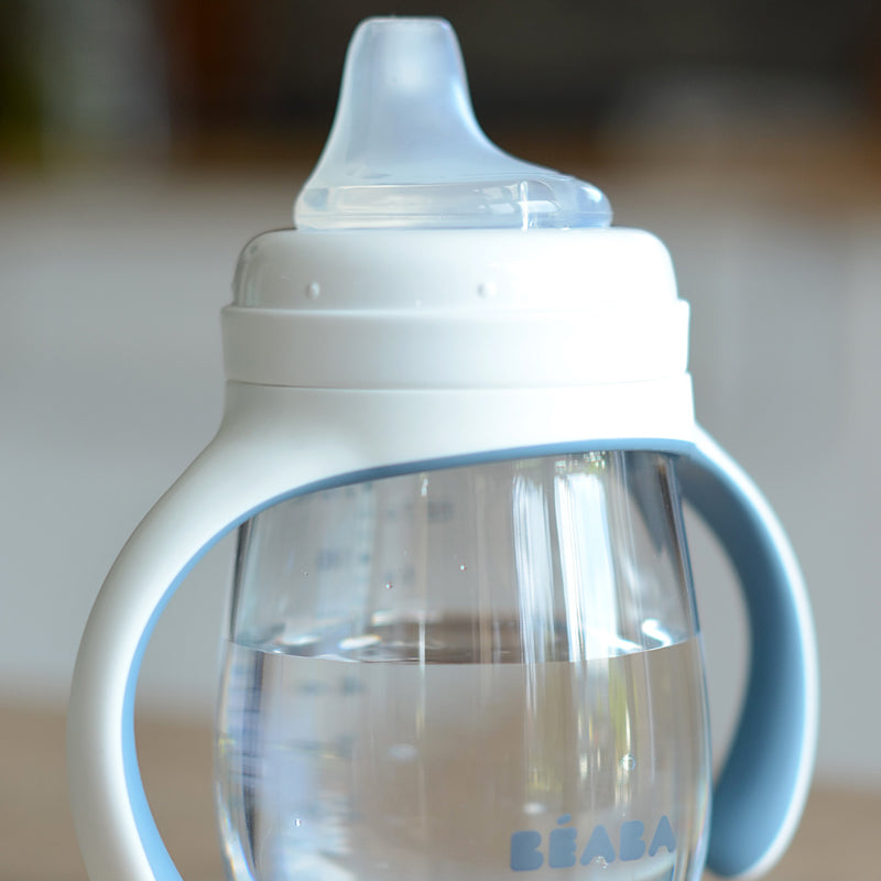 Béaba 2 In1 Learning Bottle Blue 210ml at Baby City's Shop
