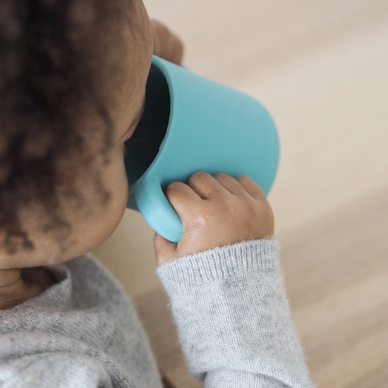 Béaba Silicone Learning Cup Blue at Baby City's Shop