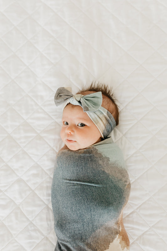 Copper Pearl Knit Headband Picasso l To Buy at Baby City