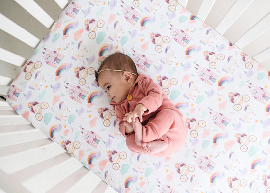 Copper Pearl Premium Elasticised Cot Sheet Enchanted at Baby City's Shop