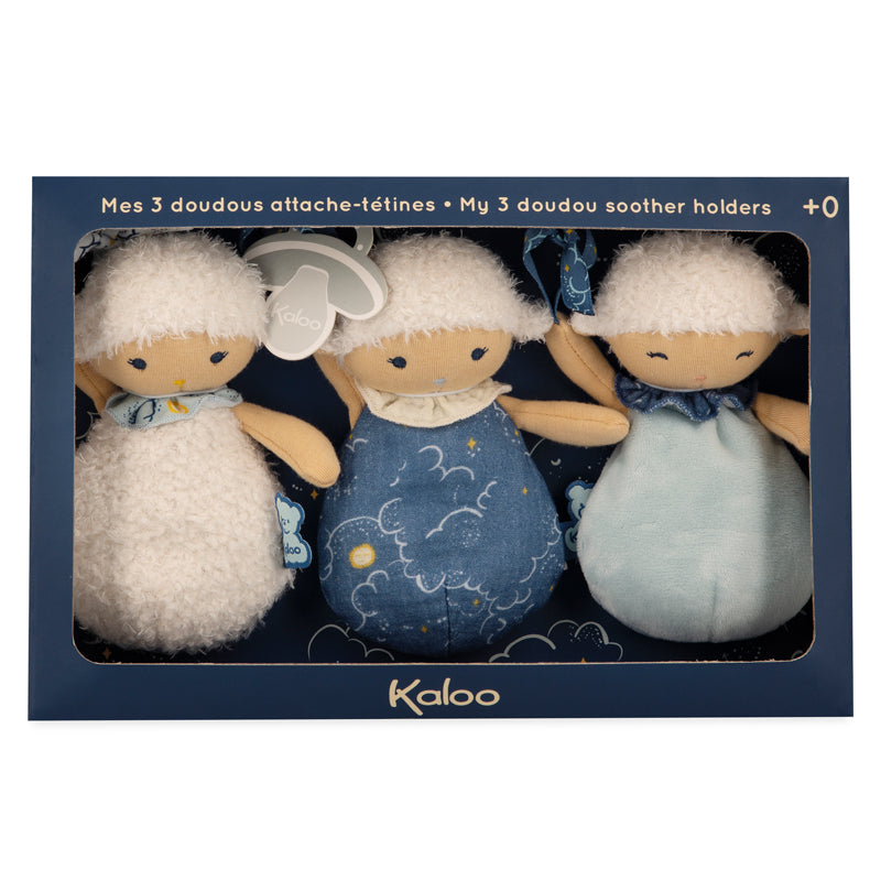 Kaloo My Sheep Doudou Soother Holders 3Pk at Vendor Baby City
