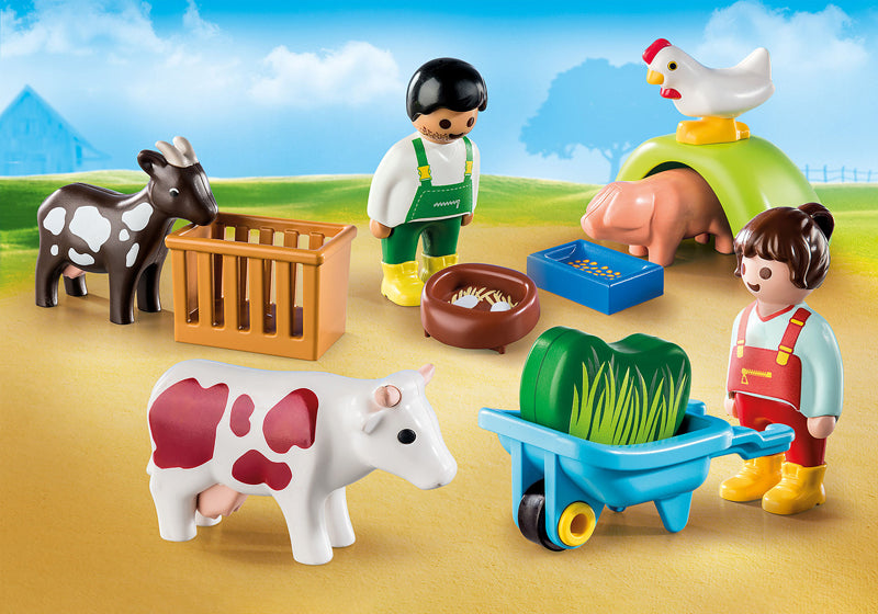 Playmobil 1.2.3 Fun on the Farm l Baby City UK Stockist