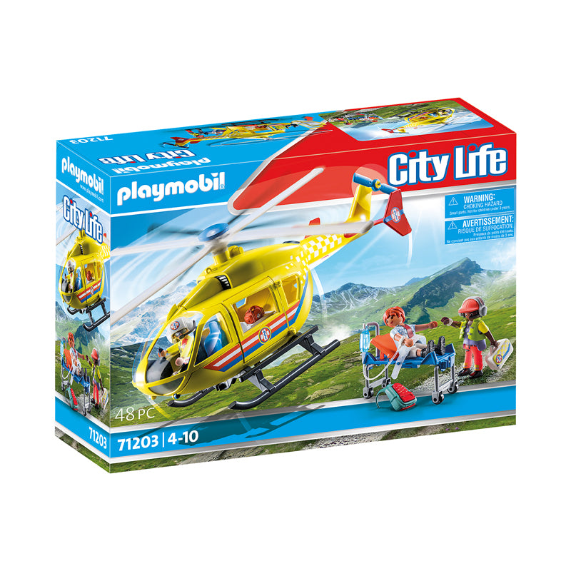 Baby City's Playmobil Medical Helicopter