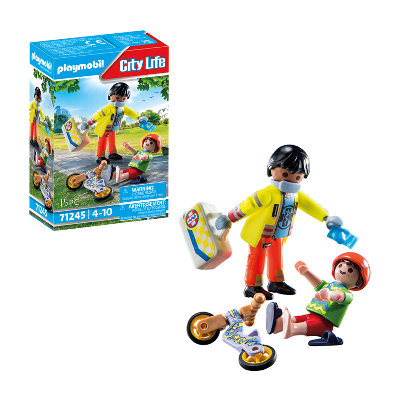 Playmobil Rescue - Paramedic with Patient l Baby City UK Retailer