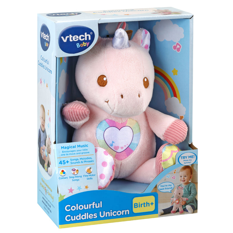 VTech Colourful Cuddles Unicorn at Baby City's Shop
