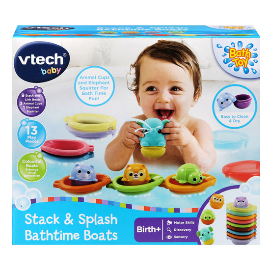 VTech Stack & Splash Bathtime Boats l Available at Baby City