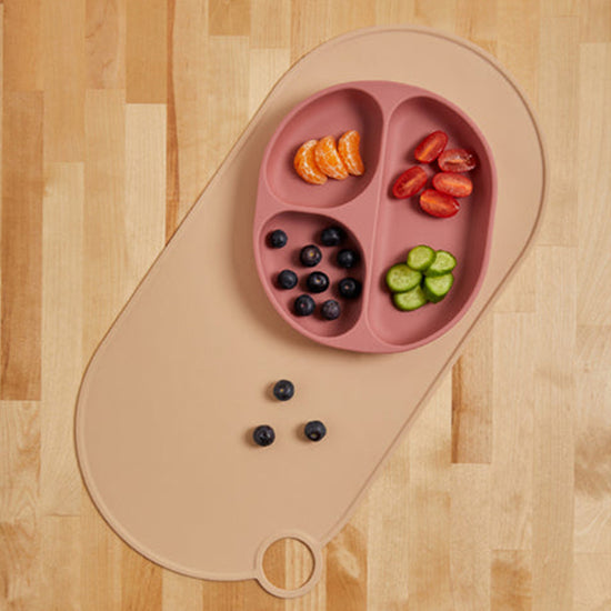 Vital Baby NOURISH Silicone Suction Plate Blush Raspberry at Baby City's Shop