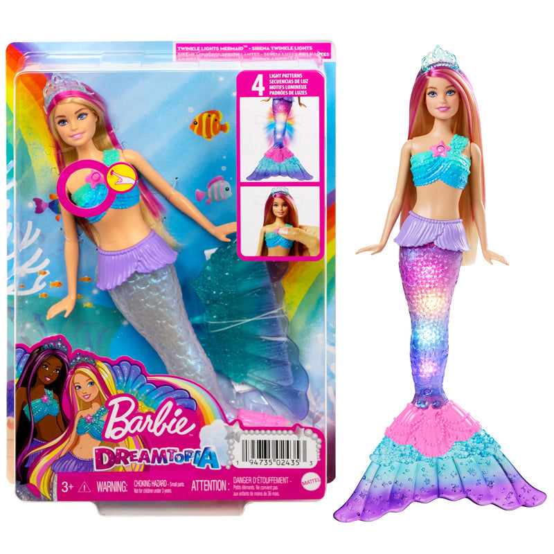Baby City Stockist of Barbie Dreamtopia Twinkle Light Up Mermaid