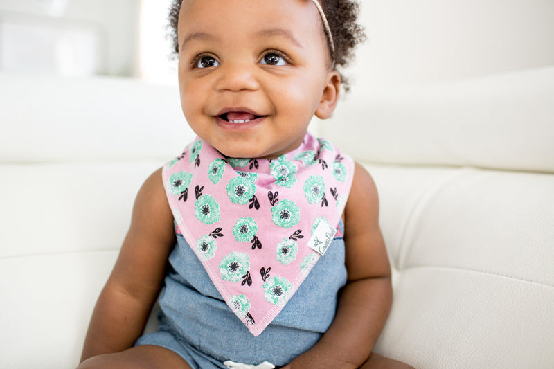 Copper Pearl Bibs Bloom 4Pk l Available at Baby City