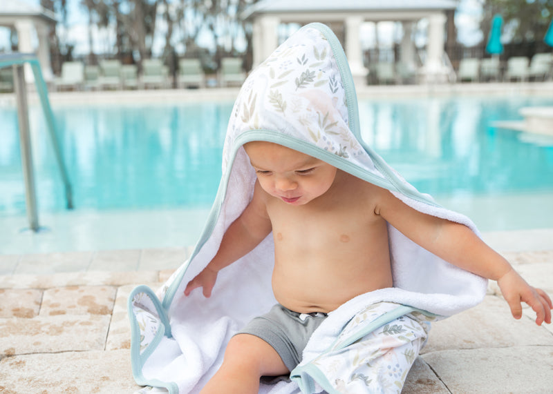 Copper Pearl Premium Knit Hooded Towel Rex l Available at Baby City