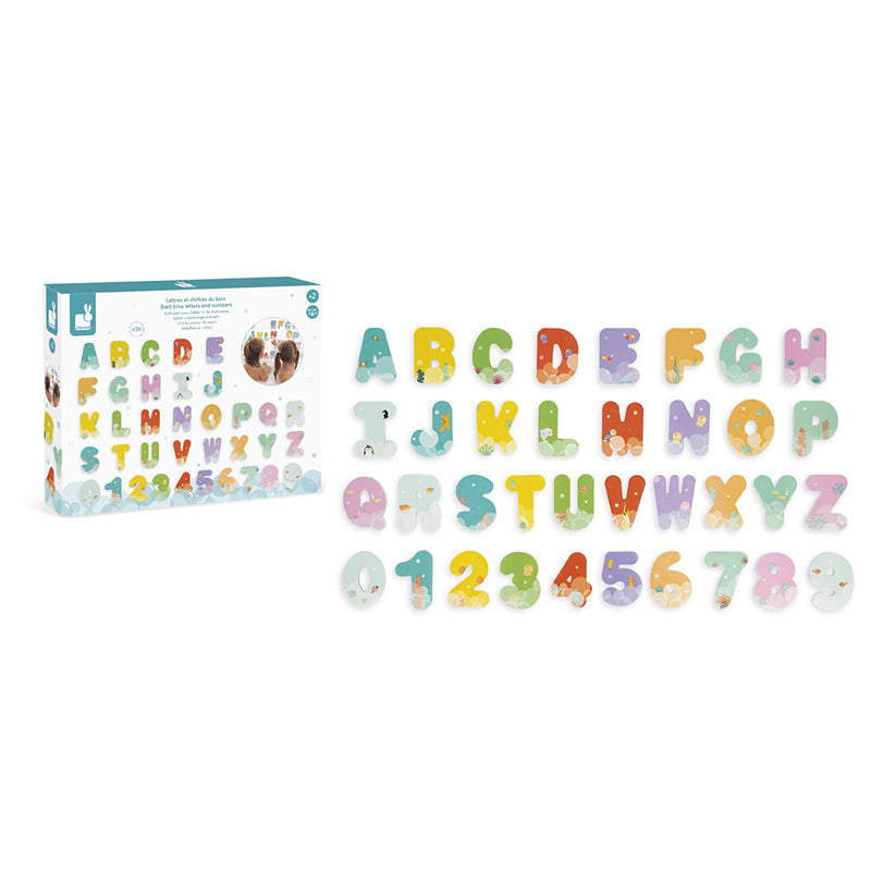 Janod Bath Time Letters And Numbers l Available at Baby City