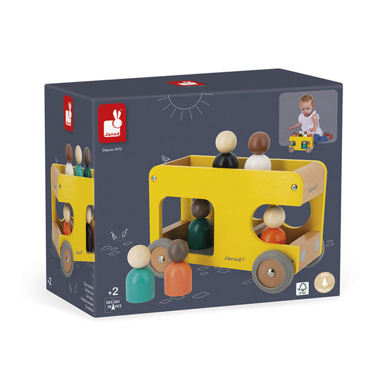 Janod Bolid - School Bus l Available at Baby City