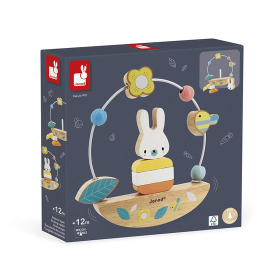 Janod Pure Bead Maze And Rocking Rabbit l Available at Baby City