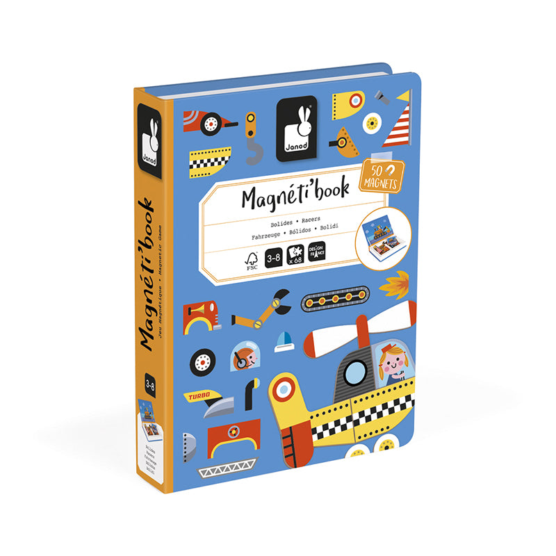 Janod Racers Magneti'Book l Available at Baby City