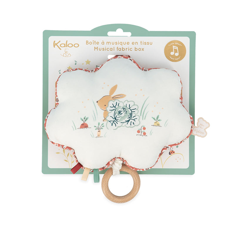 Kaloo Petites Chanson Musical Fabric Box Little Rabbit l For Sale at Baby City
