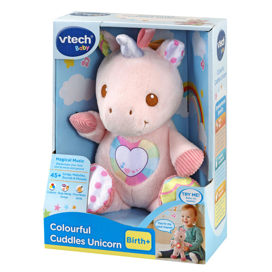 VTech Colourful Cuddles Unicorn l Available at Baby City