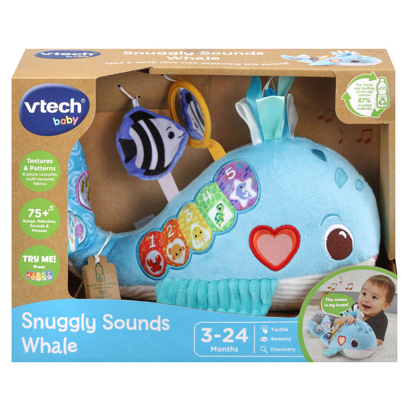 VTech Snuggly Sounds Whale at The Baby City Store