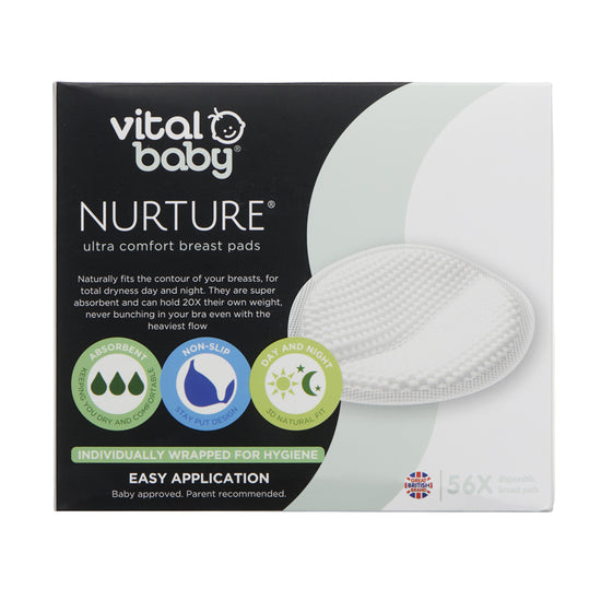 Vital Baby NURTURE Ultra Comfort Breast Pads 56Pk l Available at Baby City